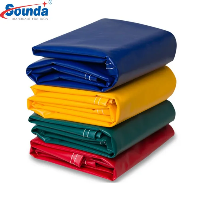 Sounda high quality pvc tarpaulins awning wholesale price 650g waterproof pvc tarpaulin
