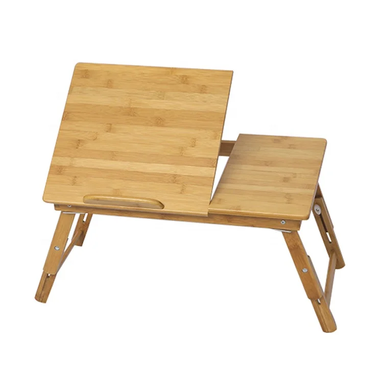 Portable adjustable height computer laptop table Folding bed Laptop Desk with adjustable leg