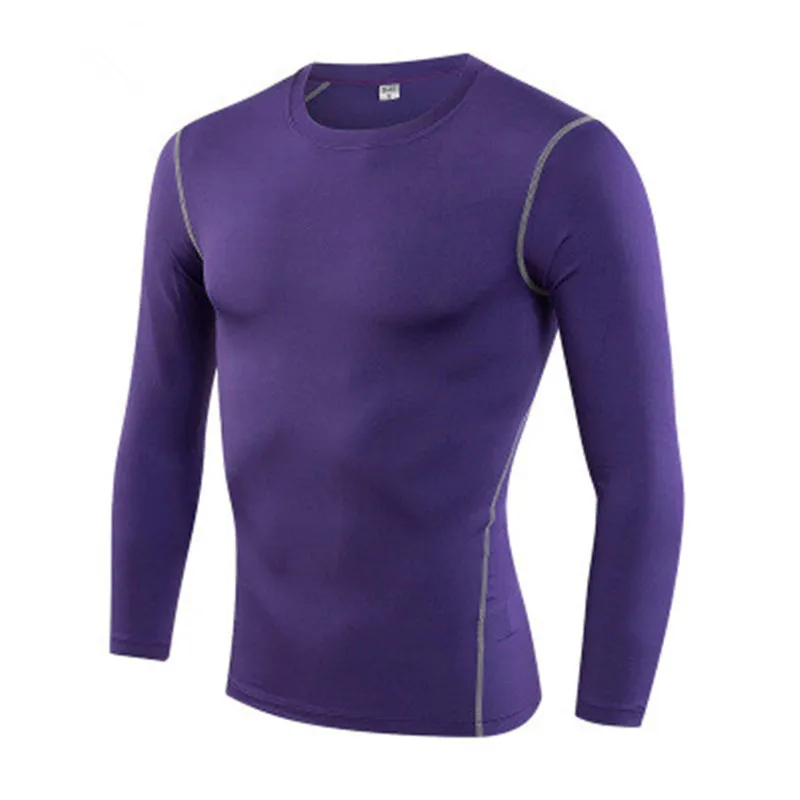 Fitness long-sleeved quick-drying clothing compression clothing football basketball bottoming clothing elastic breathable tights