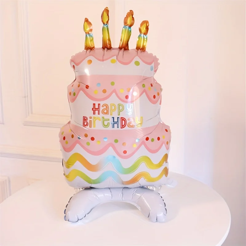 INS Multi-layer Cake Candy -Standing Cake Apply To Party Supplies Wall Decorations Birthday Party With Foil Balloon