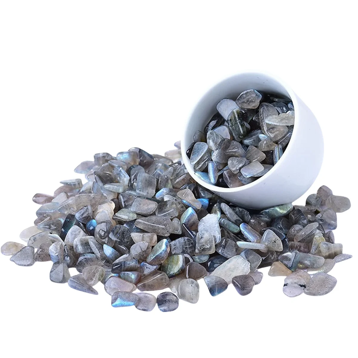 Best Factory 100g Crystal Labradorite Tumbled Gemstone In Plastic Box Labradorite Gravel Stone Chips
