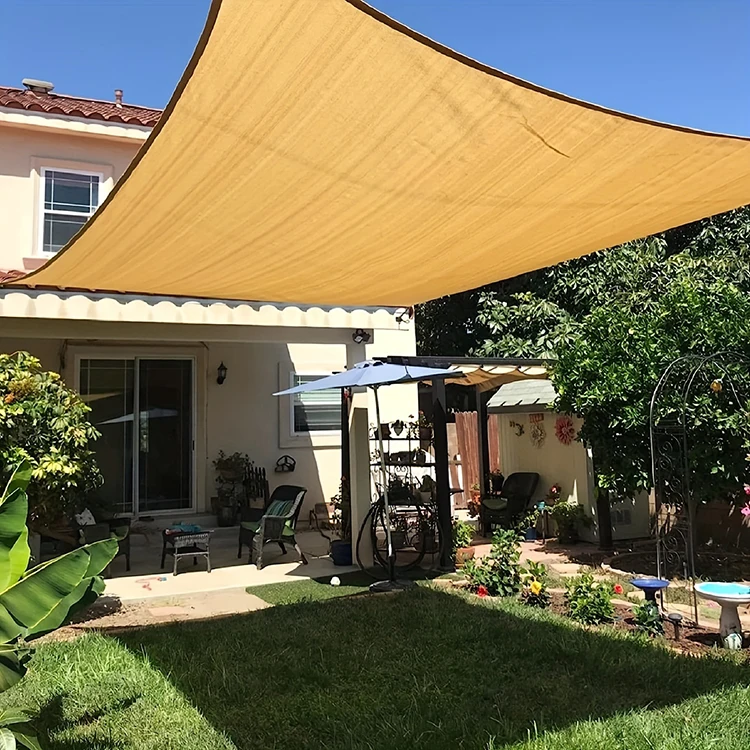 HDPE color UV protection solar garden line sun sail shade