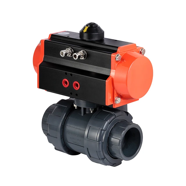 
DN80 Ball Valve Pneumati Actuator PVC U PVC ball valve 