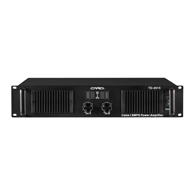 2 channel 1500w class td professional audio power amplifier