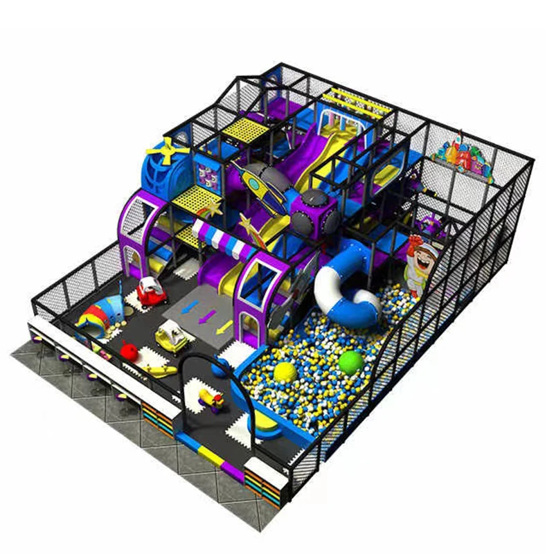 Funny kids indoor play structures indoor playground equipment and trampoline park outdoor slides for kids