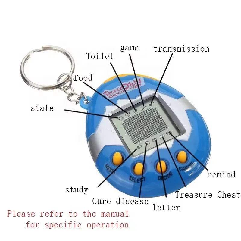 Tamagotchi Color Mix Handheld Virtual Pet Game 168 in 1 90S Nostalgic 49 Pets Egg Pet Machine Toy Funny Tamagochi For kids