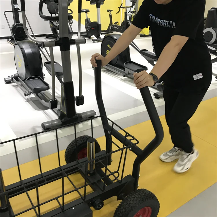 Fitness Body Building weight push sleds Strong Wheels tank sled with CE certificate