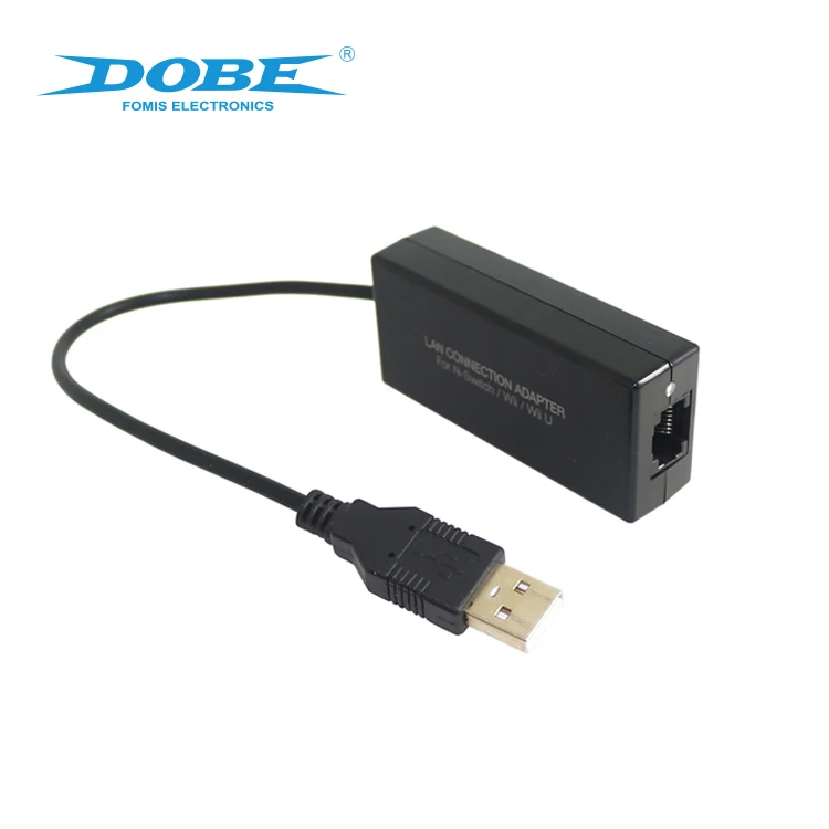 DOBE Factory Original Network LAN Connection Adapter Fit for Nintendo Switch / Wii / Wii U Game Console Game Accessories
