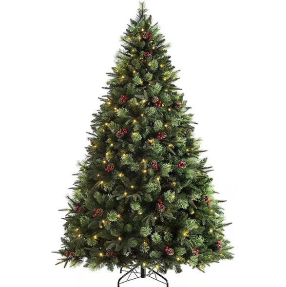 Factory Price Christmas Decoration Prelit Artificial Premium Needle Pine Green Christmas Trees