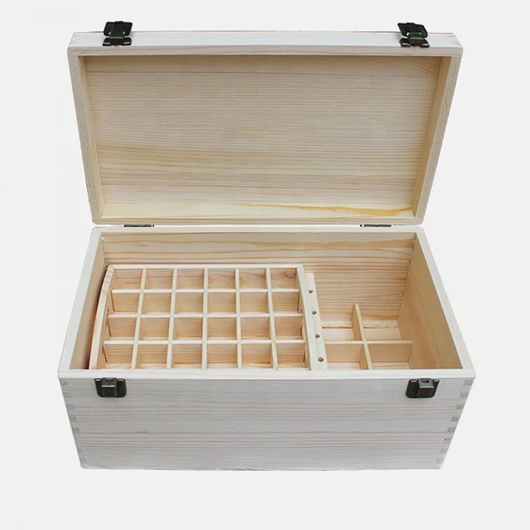Custom Storage Carved Wooden Essential Multi-tray Jewelry Wooden Storage Box