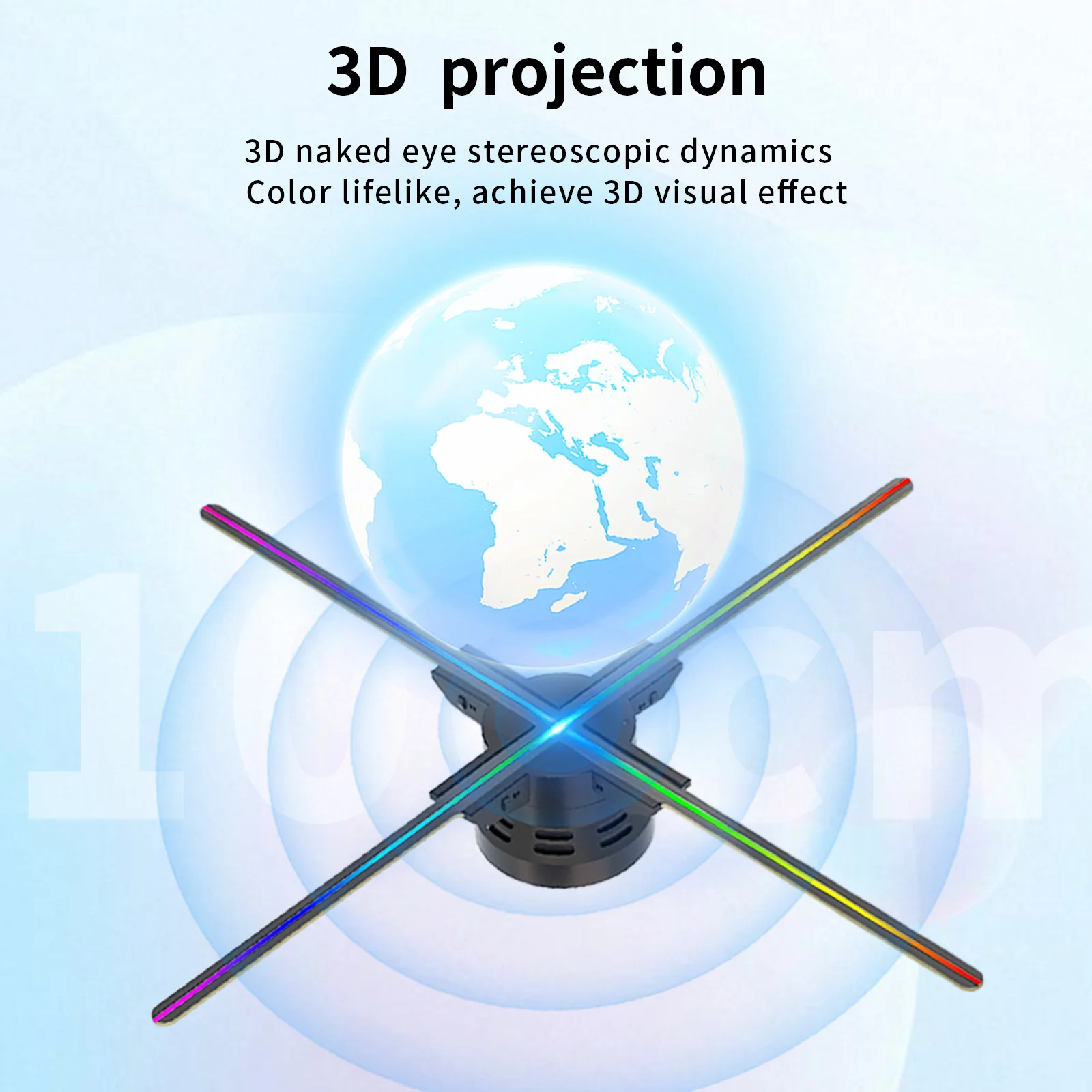 3d Hologram Projector 100cm 3d Holographic Display Wifi App Control