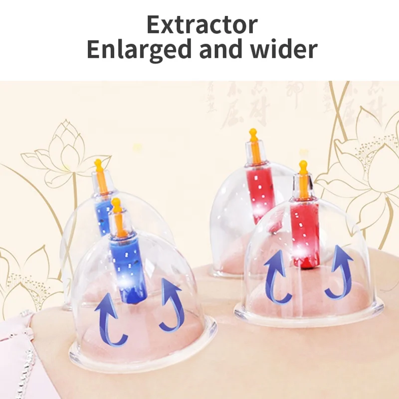 Wholesale Chinese Factory Silicone Facial Cupping Therapy Massage Set Vacuum Cans 12 pieces Cuping Hijama Cups