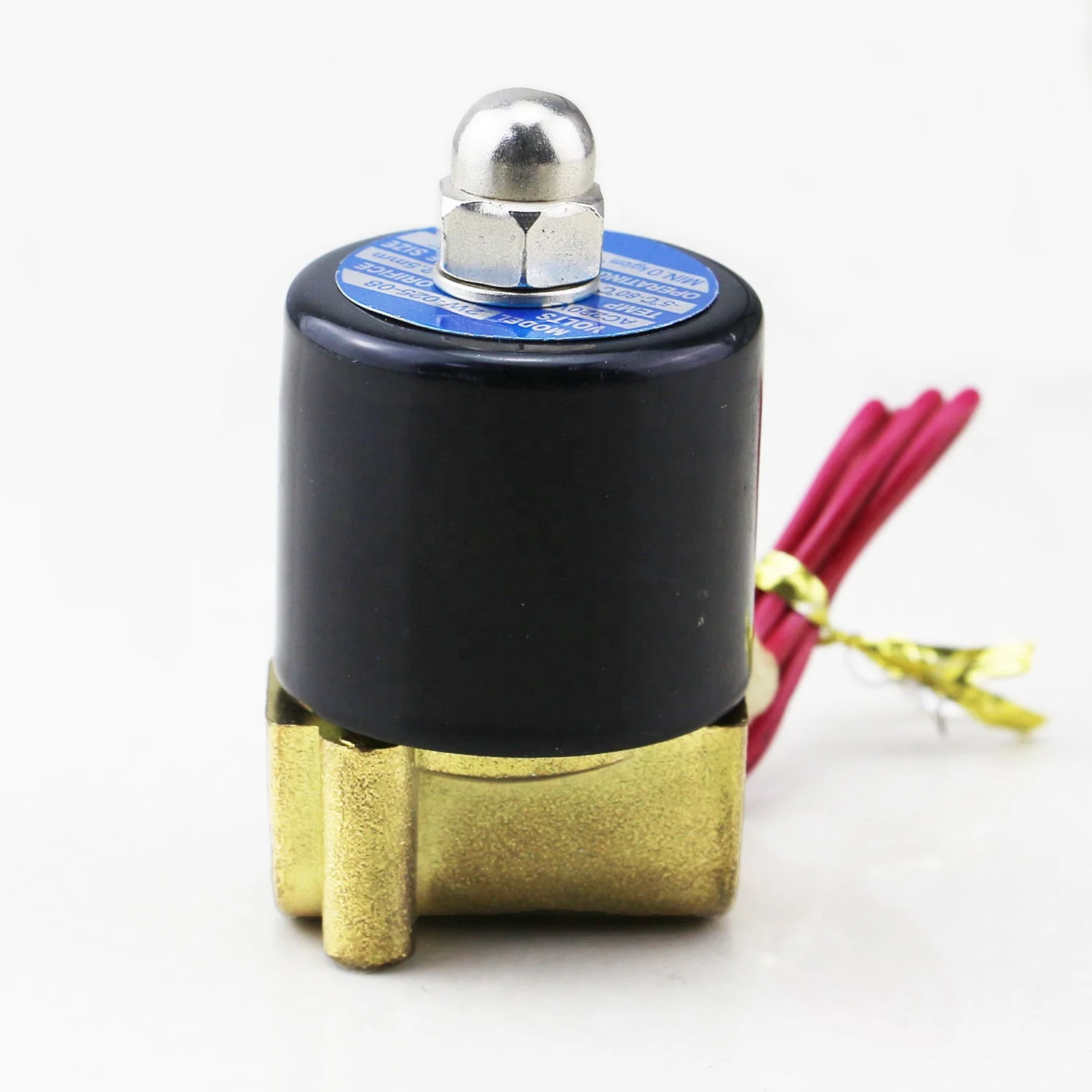 Baichuan 2W160-15 1/2 inch  DC 24v  Air Steam Proportional Brass Solenoid Valve Normally Close Brass Water Solenoid Valve