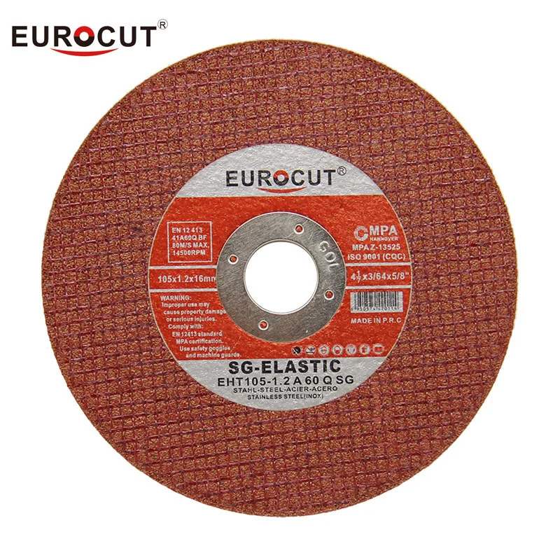 EUROCUT brand MPA certified 4' sharp type cutting disc for stainless steel and metal