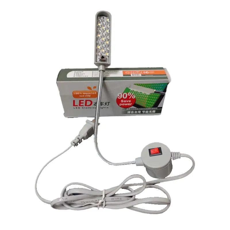 Two color lamp for sewing machine it have two functions  with white light and UV light