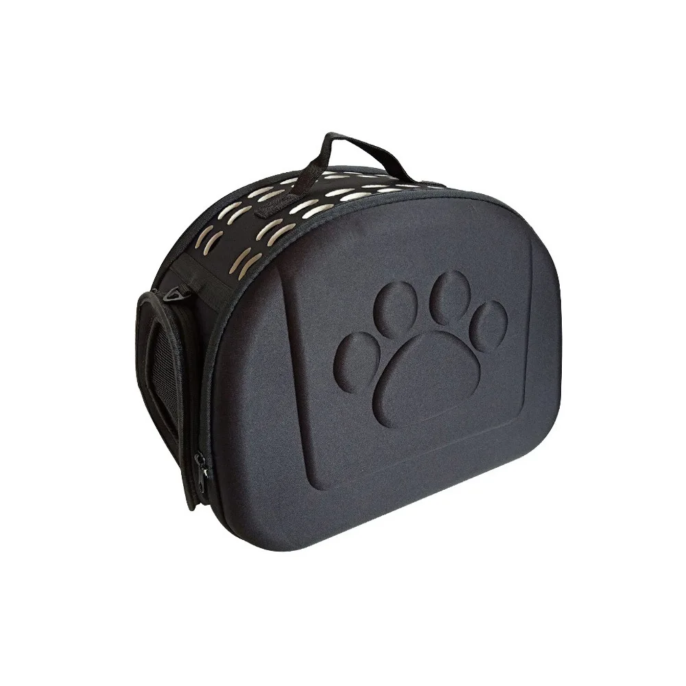 Eco-friendly Pet Travel Carrier Soft-sided Collapsible Portable Carry Travel Tote Bag with Mesh Windows Porous Design