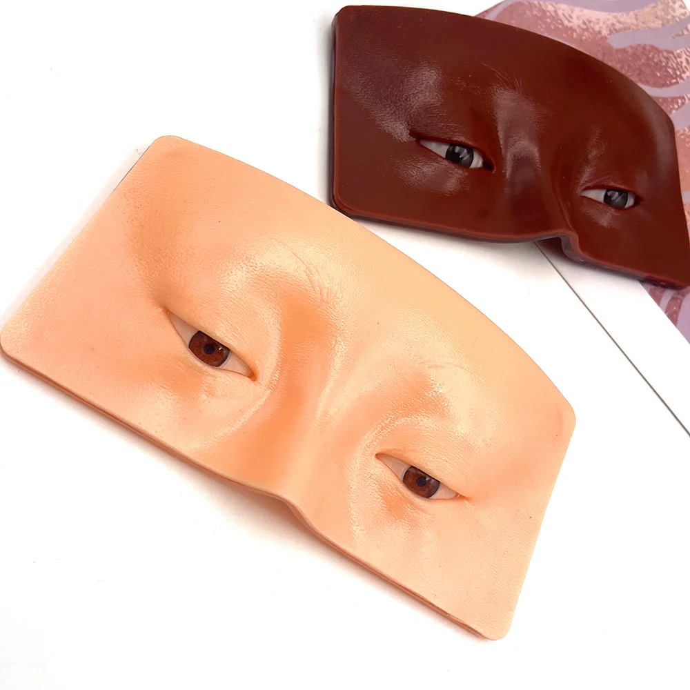 Permanent Makeup Reusable 5D Face Practice Pad Eyebrow Eyeshadow Eye Makeup Practice Board for Cosmetic Microblading Training