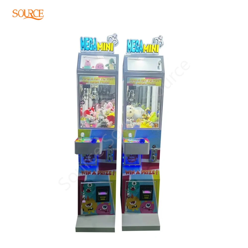 Customized Small Mini Mega Rent Claw Machine Toy Prize Vending Crane Game Machine With Bill Acceptor