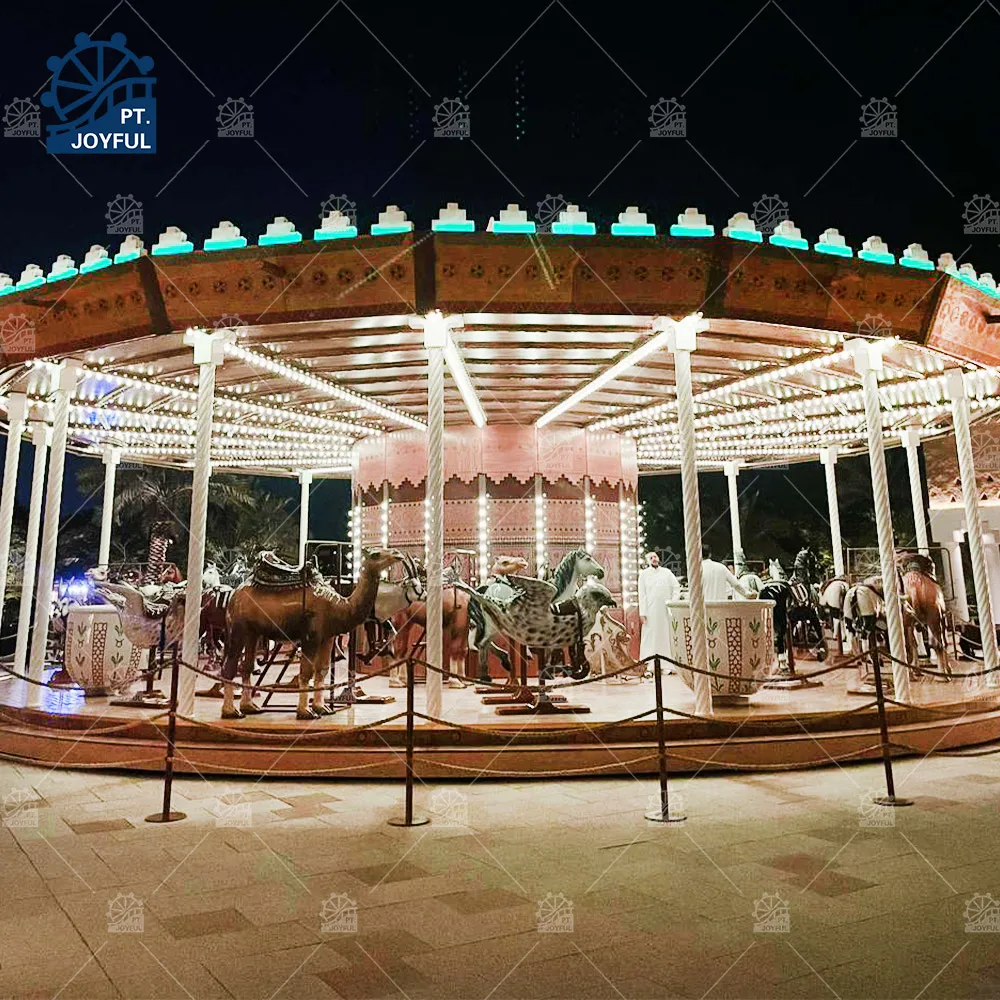 Park Planning Funfair Rides Amusement Park 36 Seats Luxury Carousel Merry Go Round Carousel Rides For Sale