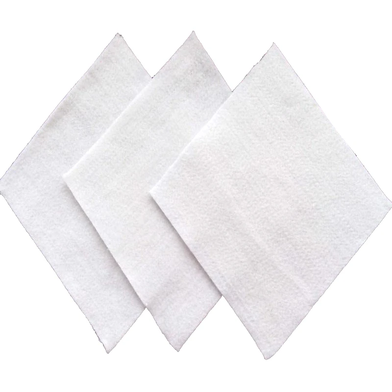 Filament needle punched white non woven geotextile fabric