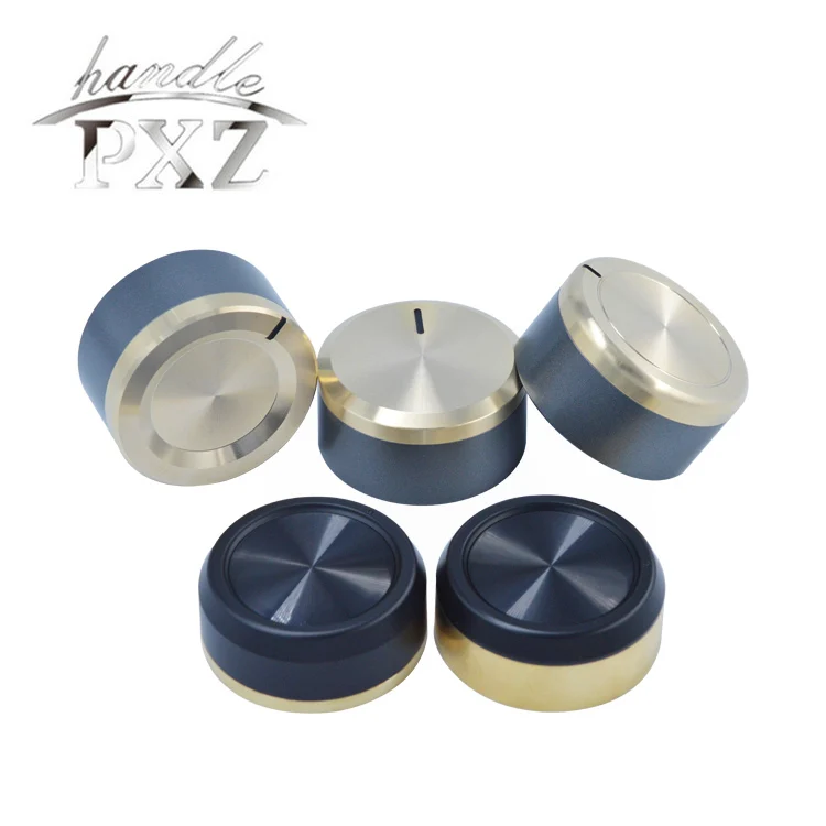 Metal cupreous gas BBQ knob microwave oven shift knob black gold gas oven knob
