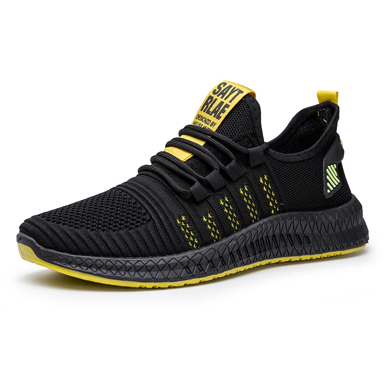 stock breathable fashion Sneakers Men jogging Sport Shoes