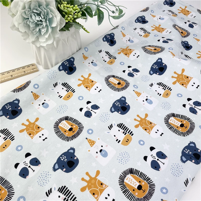 Digital printing 95 Cotton 5 Spandex lycra Knitted fabric for kids