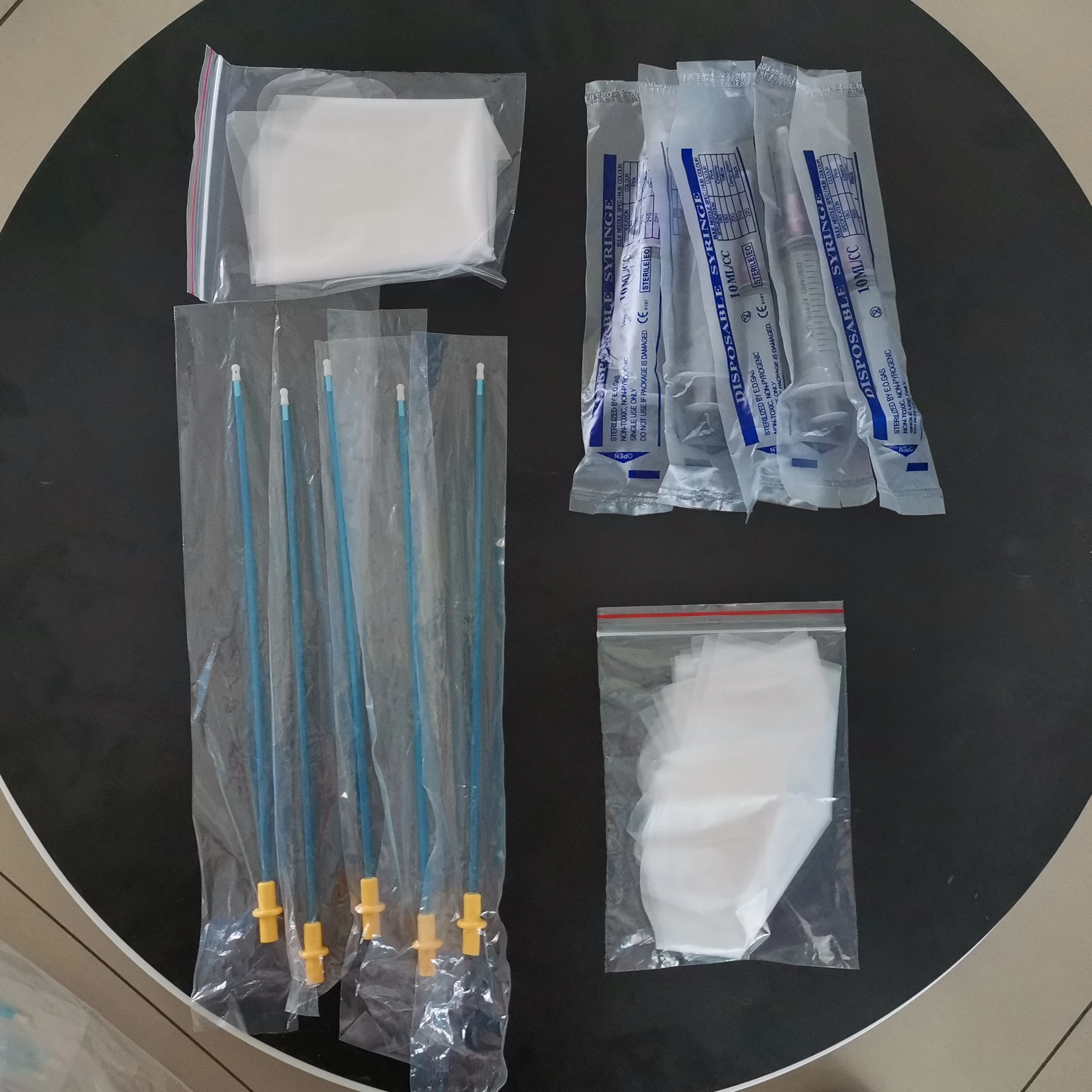 A set Dog artificial insemination suits including pvc tube straw syringes set infusion veterinary equipment