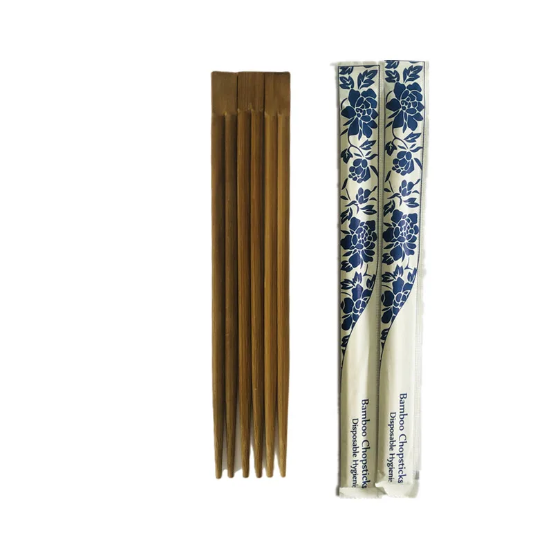 New Design China Bamboo custom logo twin/tensoge Disposable Chopstick with Full Closed Paper Packed Chopsticks
