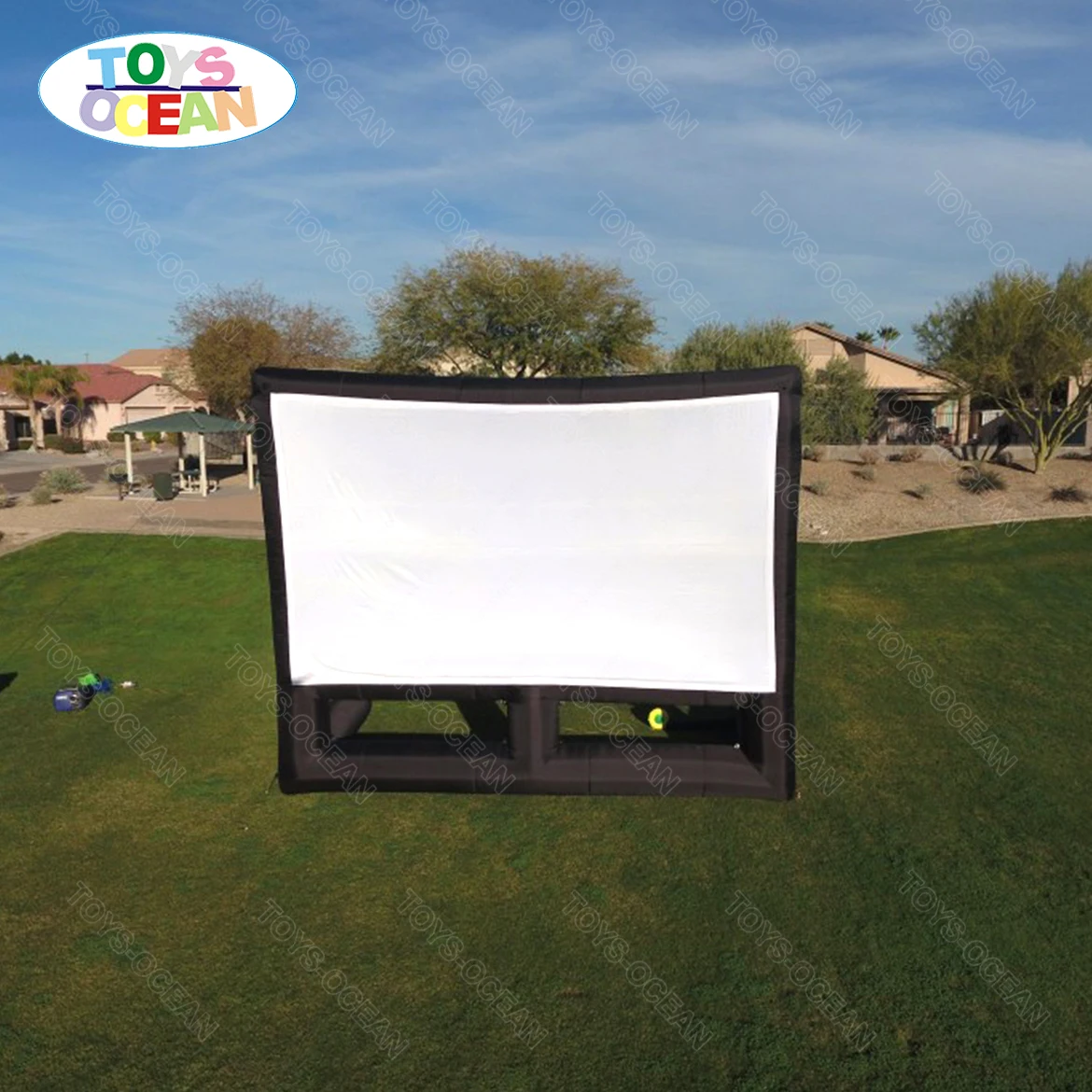 Factory wholesale TV projection tent advertising inflatable movie screen for sale