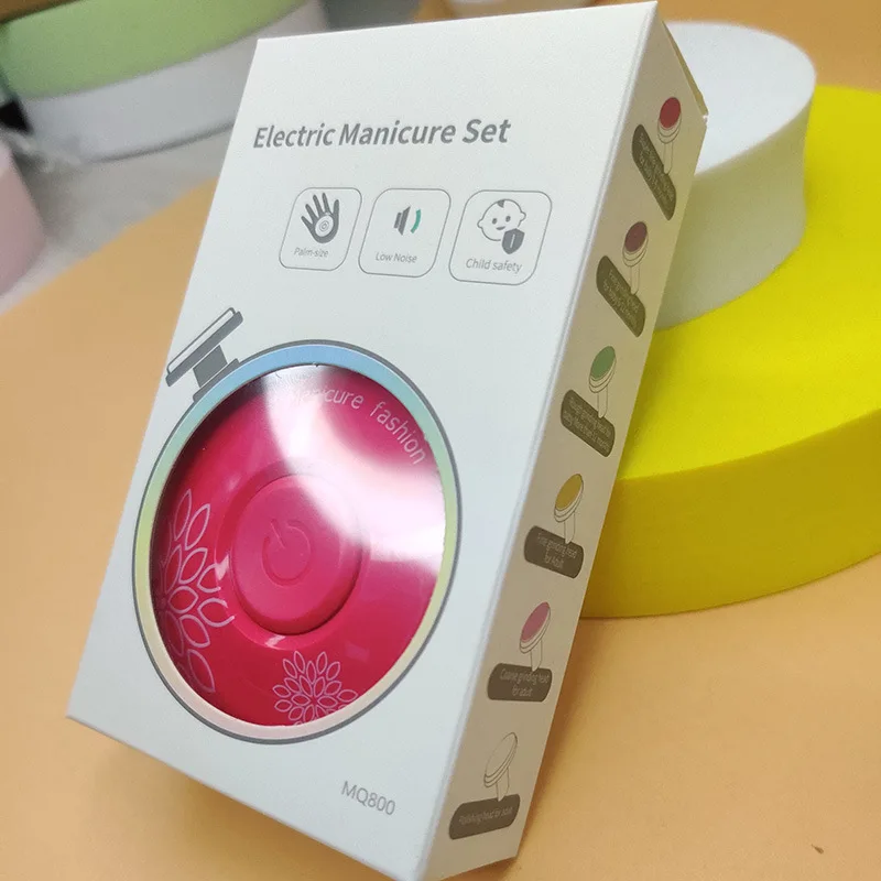 Wholesale electric auto manicure new 6 in 1 electric babe care nail clipper safe kids nail cutter baby nail trimmer kit