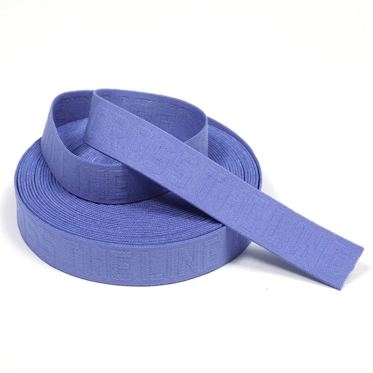 promotional oem low price custom logo nylon custom sun jacquard elastic waistband jacquard elastic band for underwear boxer