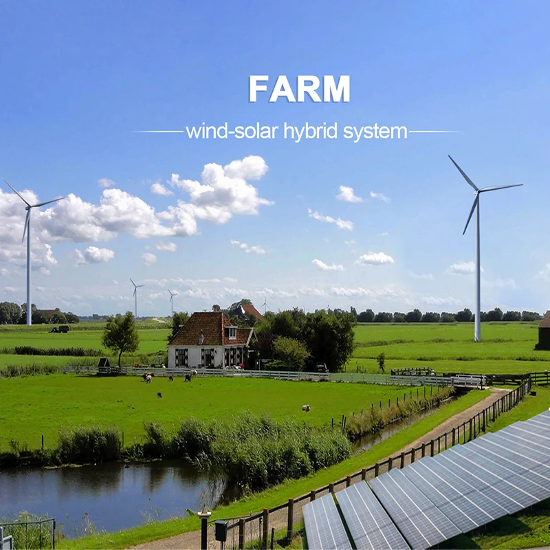 5kw wind turbine and solar panel combination wind system for electricity production