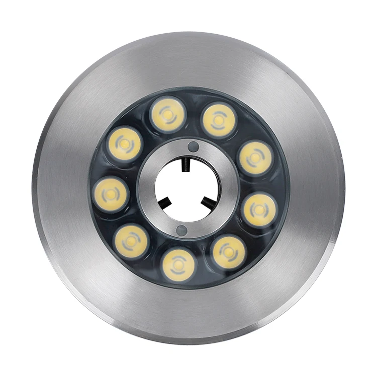 Runhualighting outdoor landscape underwater Fountain lights Stainless steel 304 RGB IP68 waterproof led swimming pool lighting