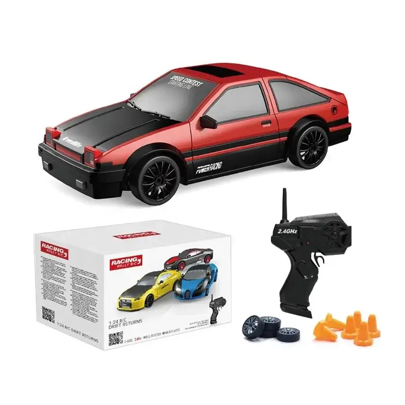 Qilong 2.4G Rc Drift Car Toys Realistic Electric 1:24 Remote Control Car Indoor Outdoor Radio Model Car Toys For Children Gifts