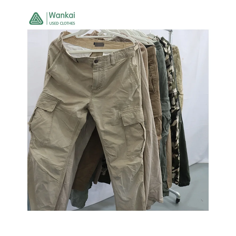 CwanCkai Best Selling New Designs Cargo Men Pants Used, Hot Sales Mixed Sizes Men Second Hand Cargo Pants