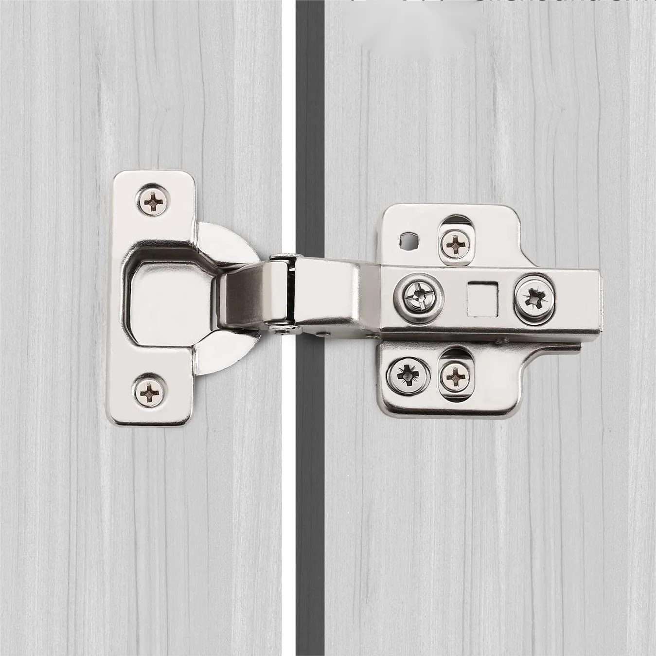 Satinlseel Steel Kitchen Full Overlay Soft Close Cabinet Door Hinges Adjustable Frameless Concealed Hinge