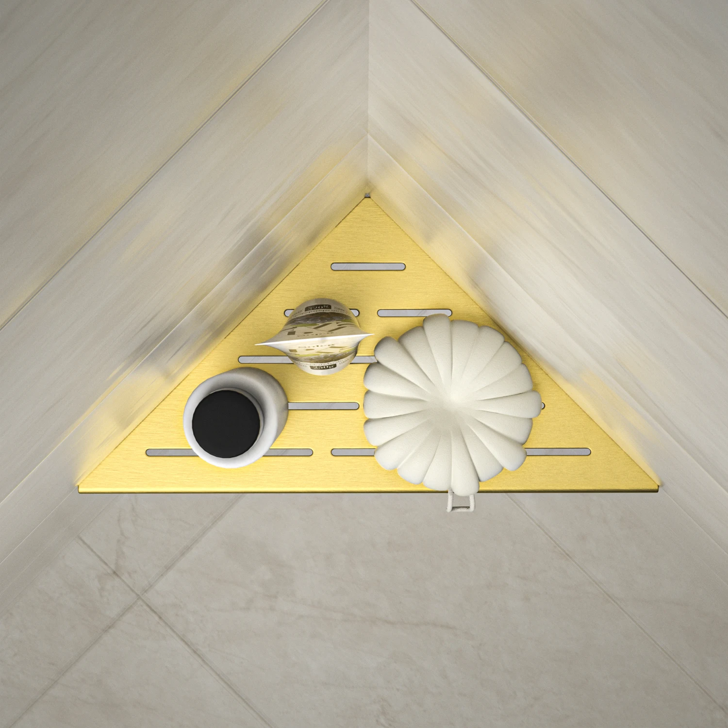 Product Manufacturer Corner Shelf Floating Shower Shelves Insert Bathroom Tile or Marble Durable in Use