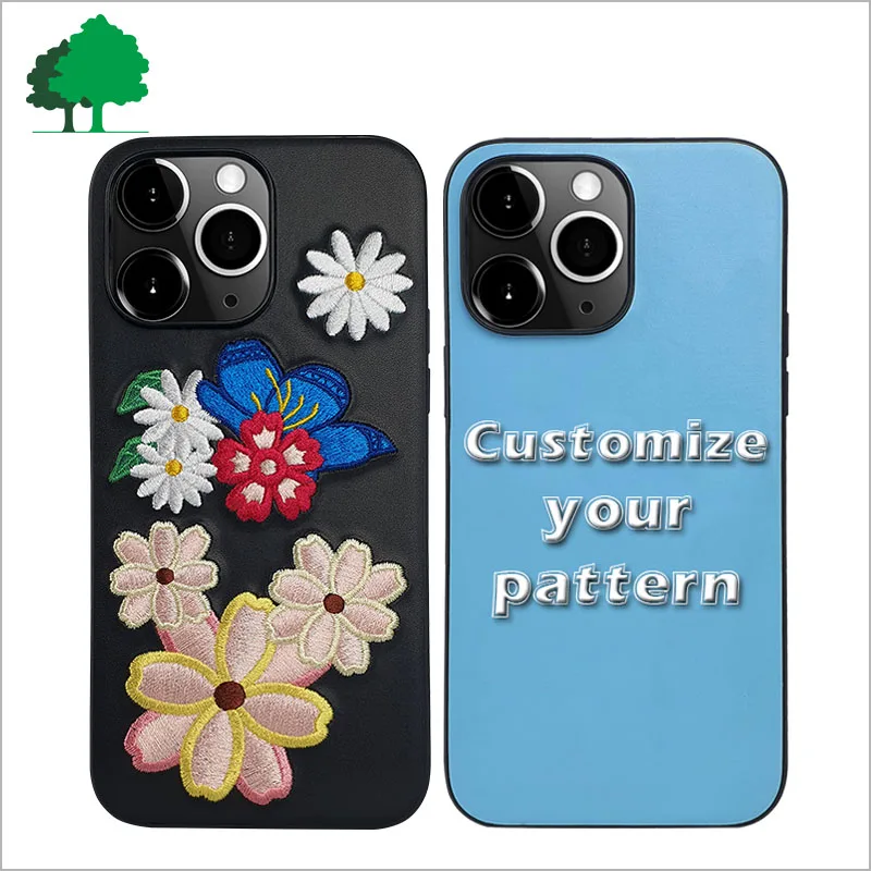 High Quality for phone Mobile Phone Case 14 Embroidery Custom Made phone case embroidery
