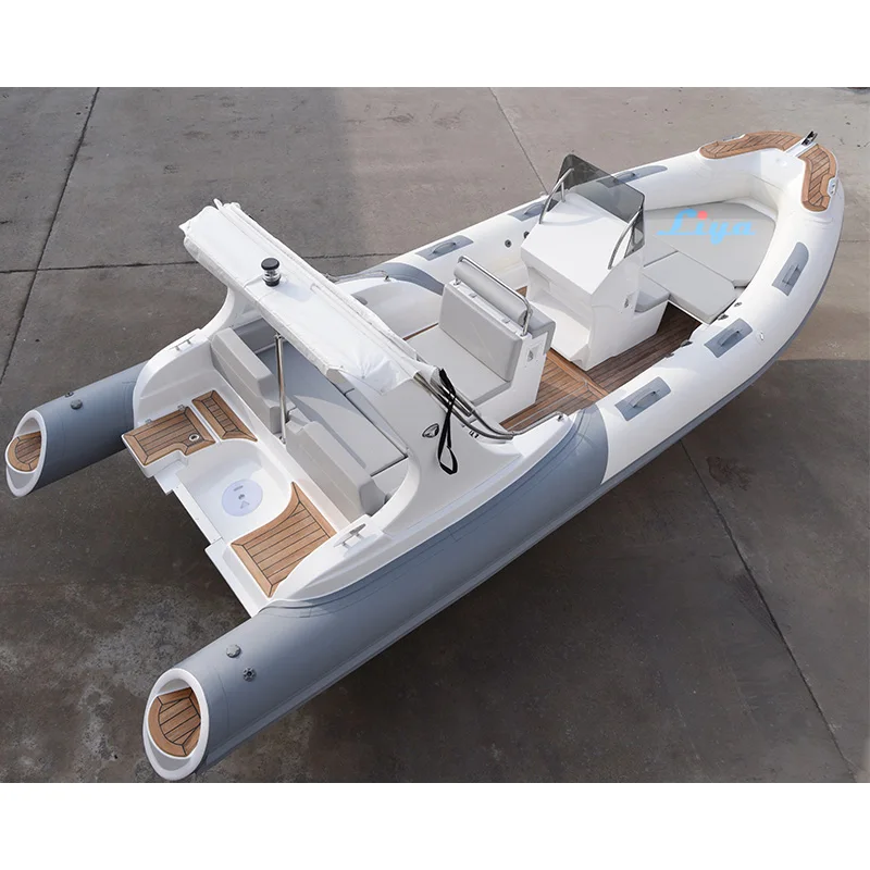 Liya luxury 6.6m rigid inflatable boat rib rigid inflatable hypalon boat
