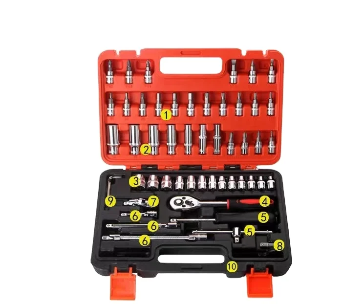 Best Selling High Quality Multifunctional Car Repair Tool Auto Repair Combination Quick Ratchet Bit Tool Socket Wrench