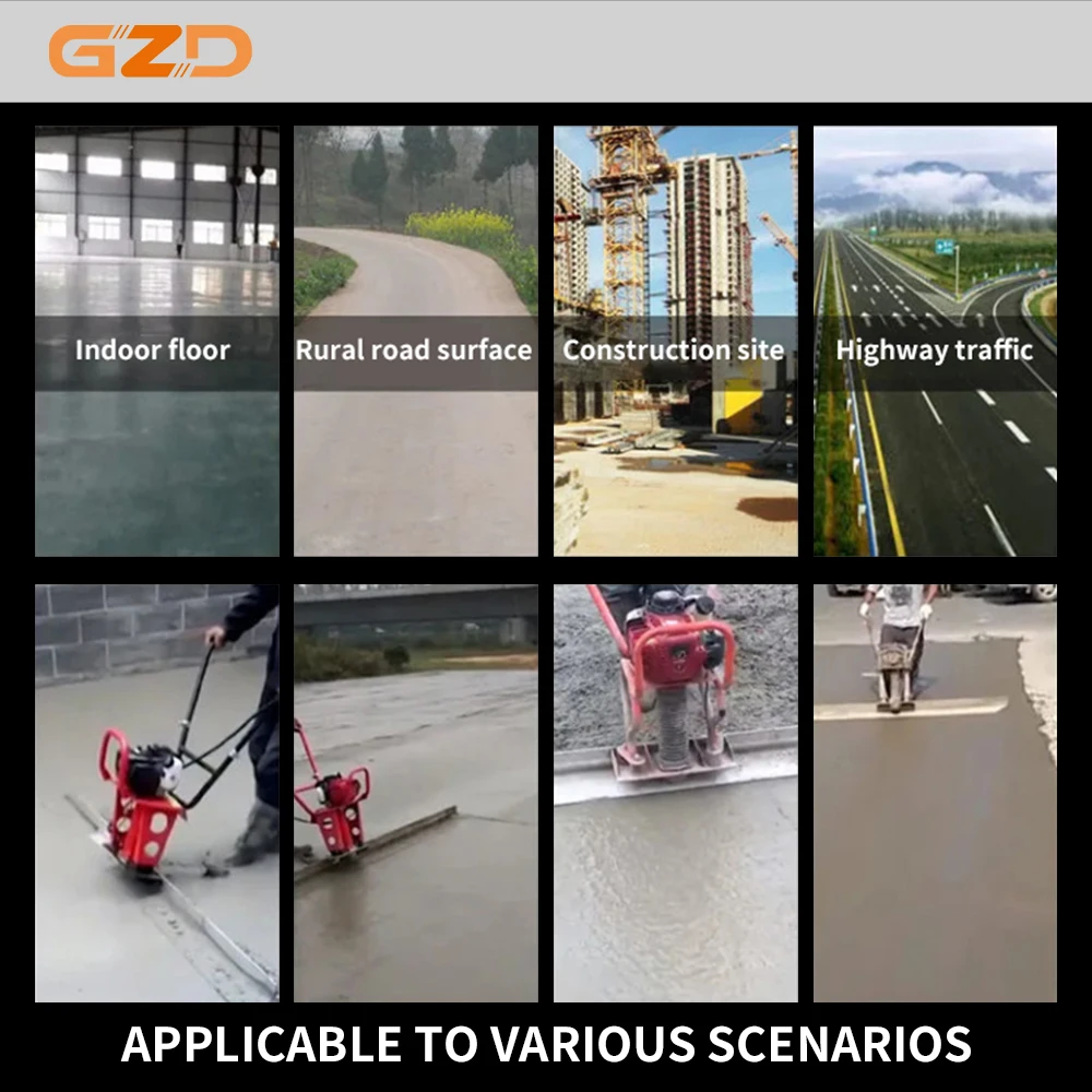 Construction Machinery Leveling Concrete High Precision Manual Hand Push Vibrating Concrete Screed