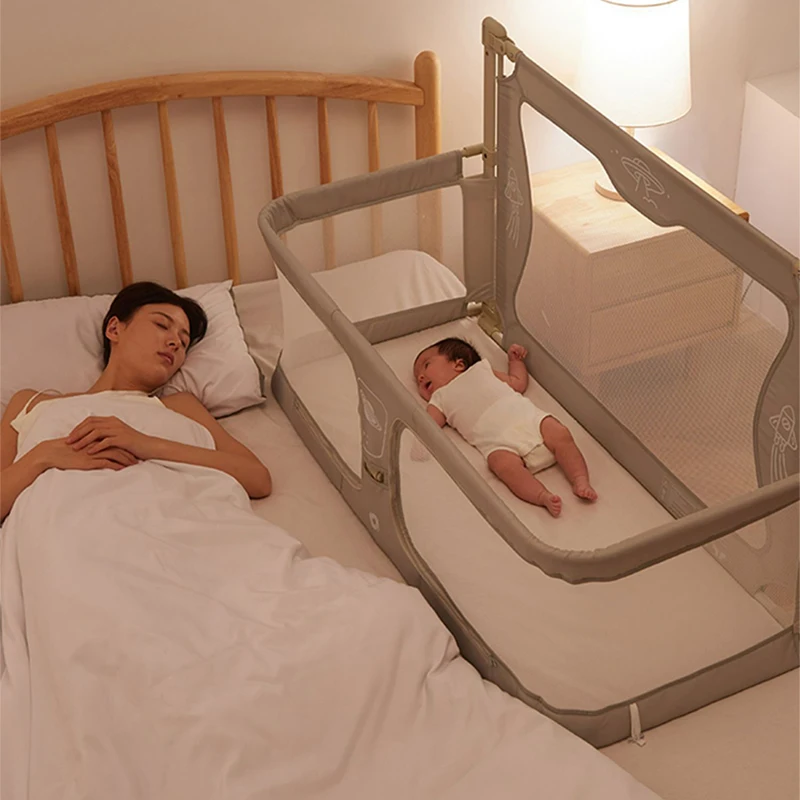 Custom Safety Baby Bed Fence, OEM ODM 3 in 1 Bedside Baby Nest, Modern Folding Baby Bed Fence/