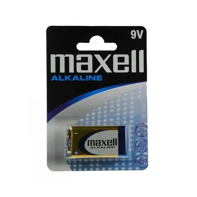 Аккумуляторы Maxell 6LR61 щелочные батарейки 9 вольт блистер 1