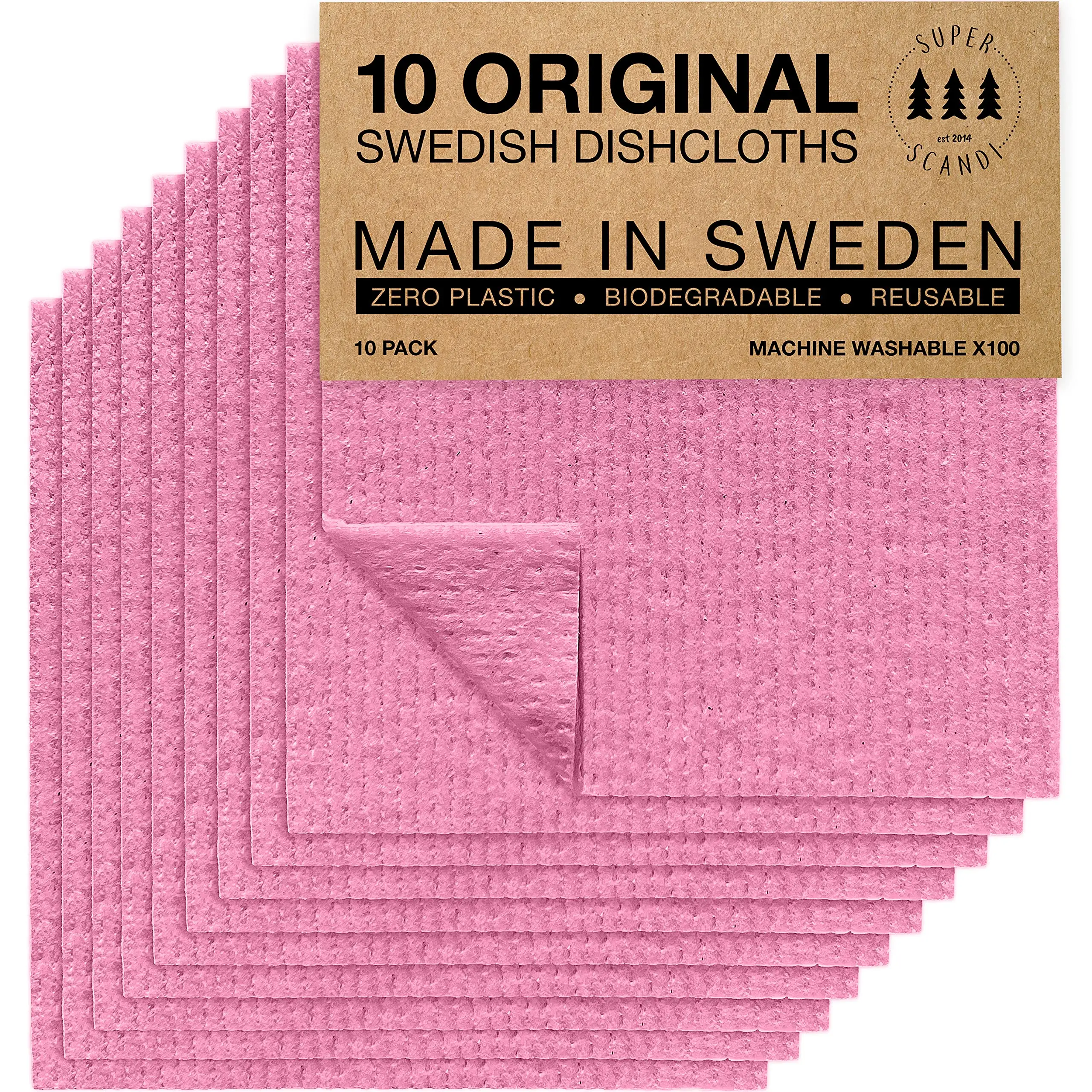 Customized Swedish Dishcloth Eco-friendly Cleaning Cloth Reusable Cellulose Sponge Dish Cloth Microfiber Kitchen Glass 3-5 Days