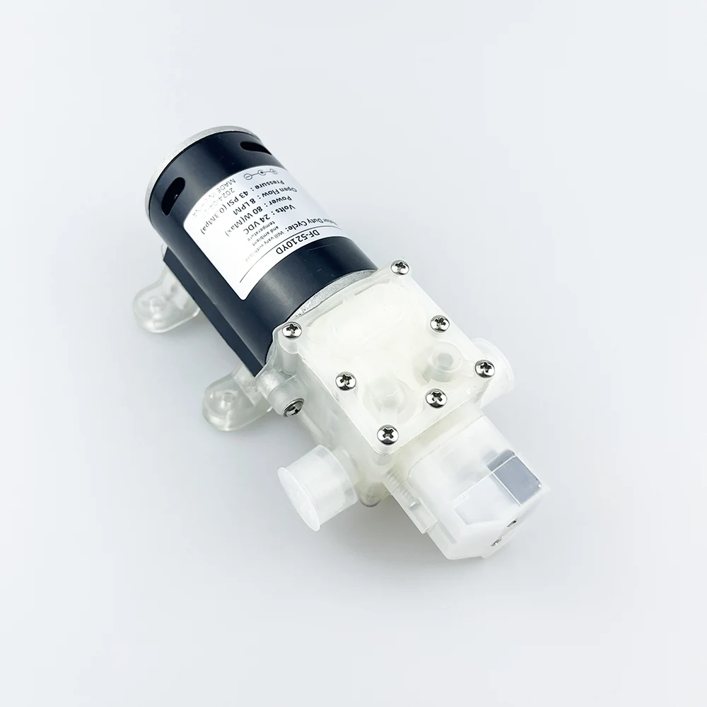 6bar 8lpm 80W Высокого Давления Пищевой высокопроизводительный мембранный Водяной насос DC12V 24V