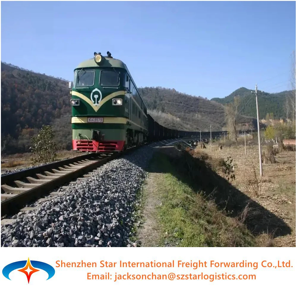 Cheapest transport/freight forwarder from China to UK France Germany Italy Netherlands Portaugal Czech by rail/train/Eurail.