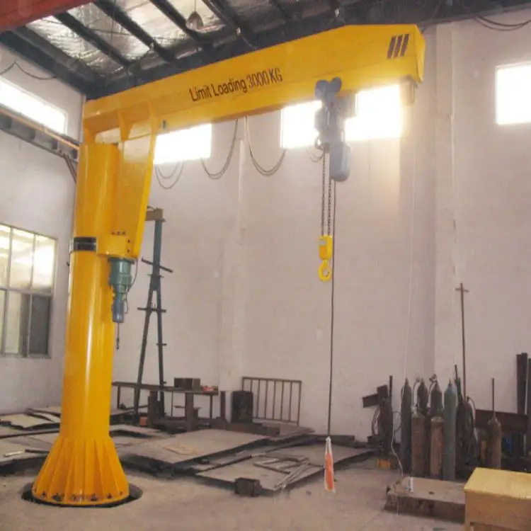 5t Jib Cranes Workshop 360 Degree Floor Mounted Jib Crane with Wheels for Sale