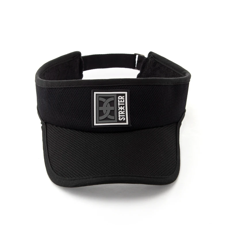 Custom rubber logo Sport Running Sun Visor Cap golf Visor Hats For men Women Quick Dry Fit Visor