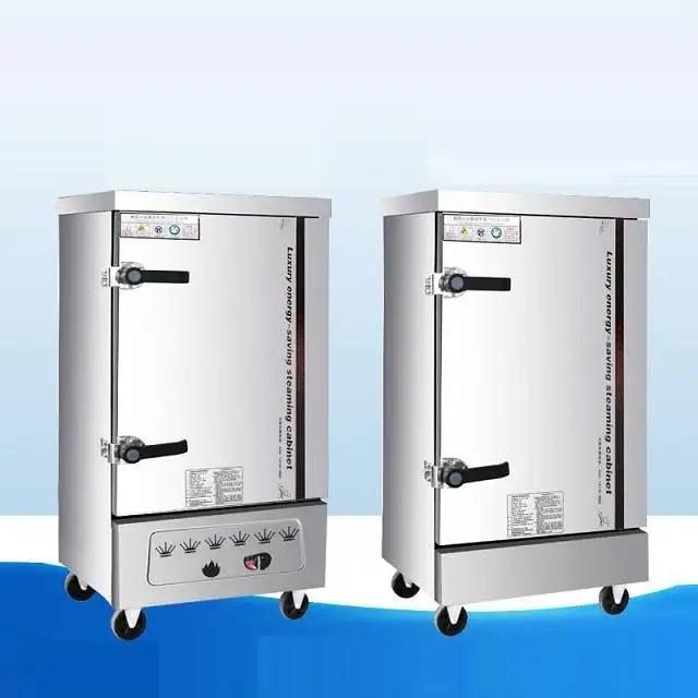 
Stainless Steel Lpg Liquefied Or Natural Gas Steam Cabinet Food Steamer For Food Heating Or Food Processing 